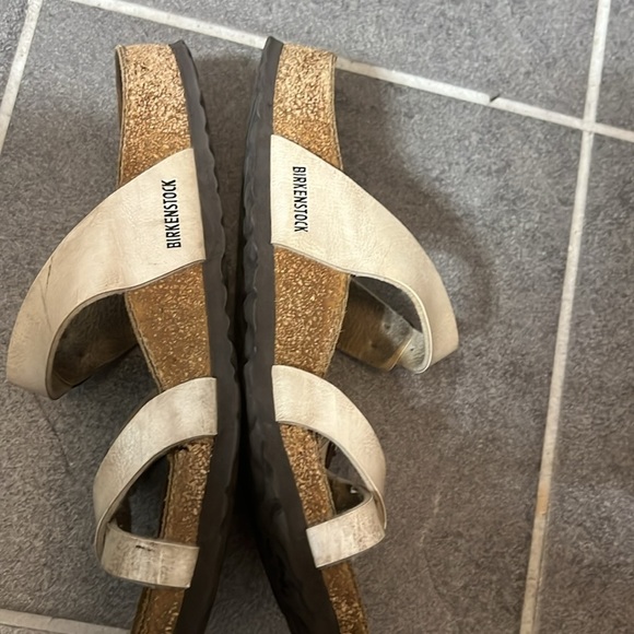 Birkenstock Mayari Women’s Metallic Ivory sandal birks Size 10 (EUR 41) - Picture 6 of 7